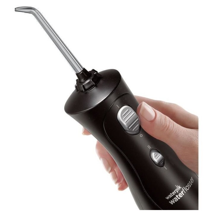 Waterpik WP-462 Jet dentaire Hydropulseur Plus Sans Fil Noir