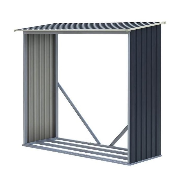 Petit Abri-bûches Acier 1,37 m2