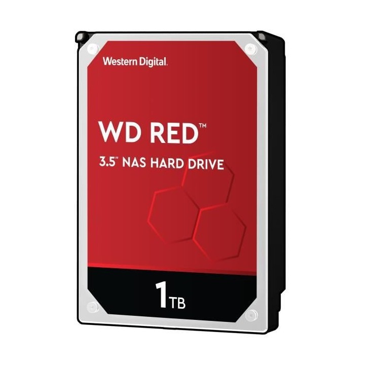 WD Red™ - Disque dur Interne NAS - 1To - 5 400 tr/min - Cache 64MB -