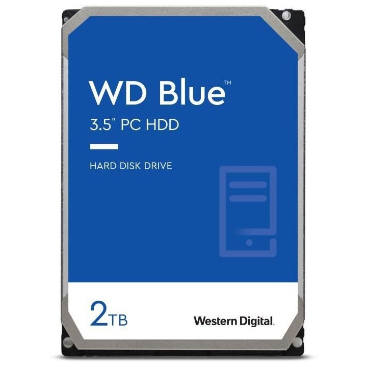WD Blue™ - Disque dur Interne - 2To - 7200 tr/min - 3.5 (WD20EZBX)