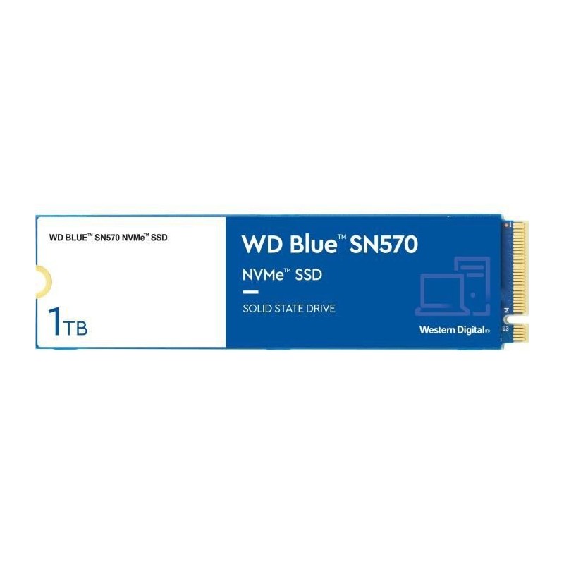 Disque SSD Interne - WD - SN570 NVMe - 1TB - (WDS100T3B0C)