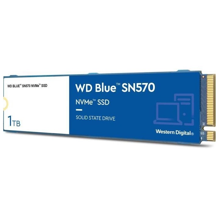 Disque SSD Interne - WD - SN570 NVMe - 1TB - (WDS100T3B0C)