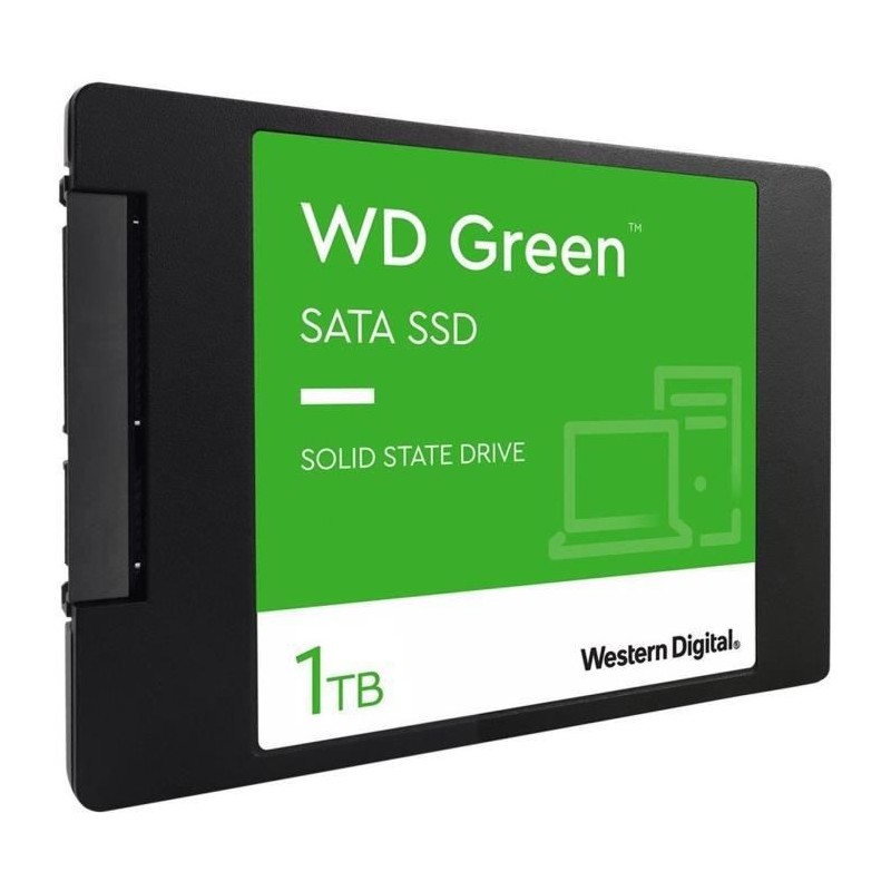 WESTERN DIGITAL - Green - Disque SSD Interne - 1 To - 2,5 - WDS100T3G0A