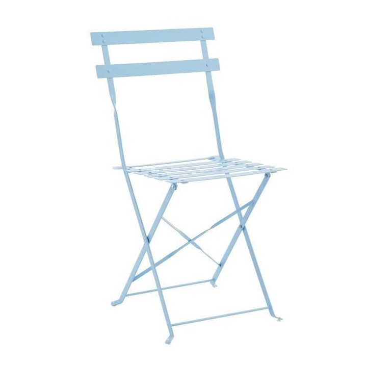 Ensemble de jardin bistrot 2 personnes - Table ronde 60 cm avec 2 chai