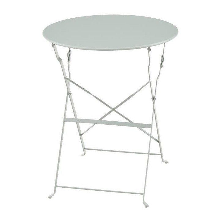 Set bistrot 2 personnes - Table ronde 60 cm avec 2 chaises - Acier the