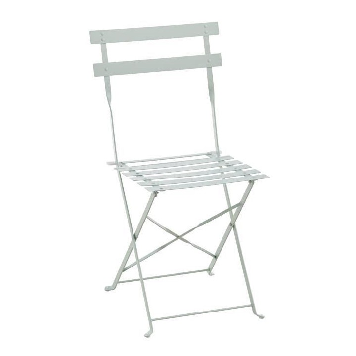 Set bistrot 2 personnes - Table ronde 60 cm avec 2 chaises - Acier the