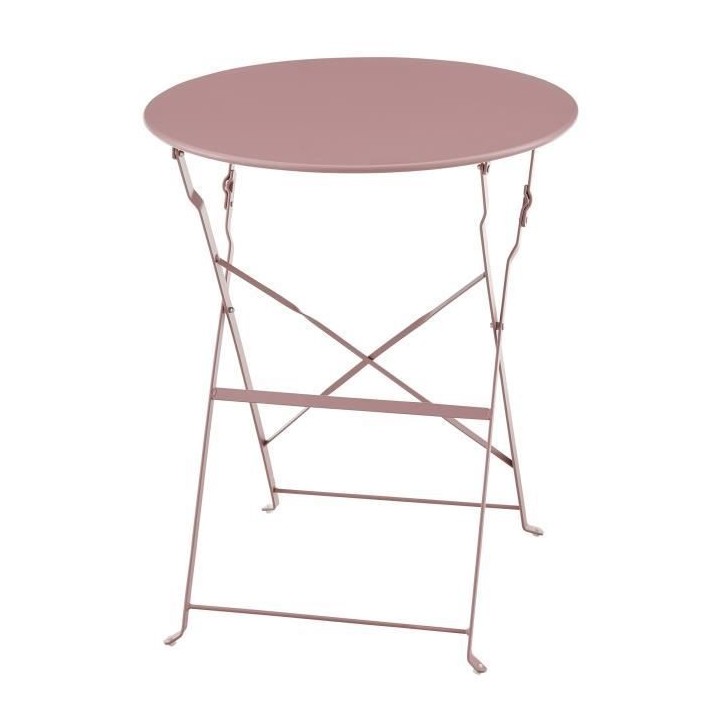 Set bistrot 2 personnes - Table ronde 60 cm avec 2 chaises - Acier the