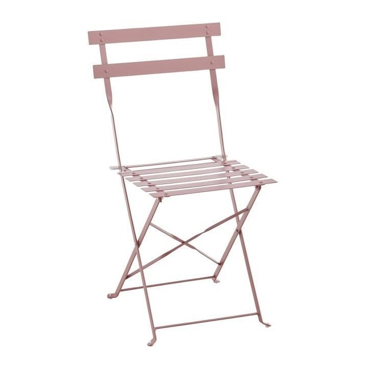 Set bistrot 2 personnes - Table ronde 60 cm avec 2 chaises - Acier the