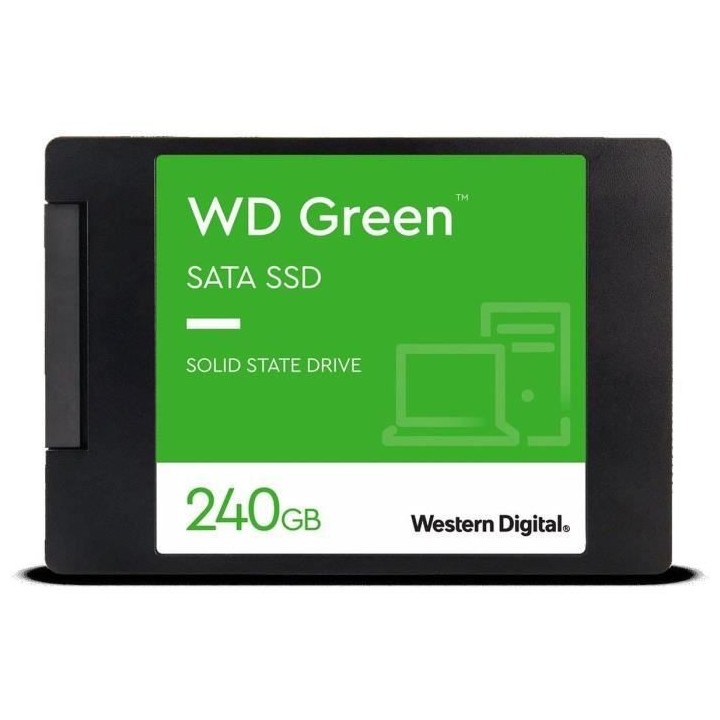 WESTERN DIGITAL - Green - Disque SSD Interne - 240 Go - 2,5 - WDS240G3