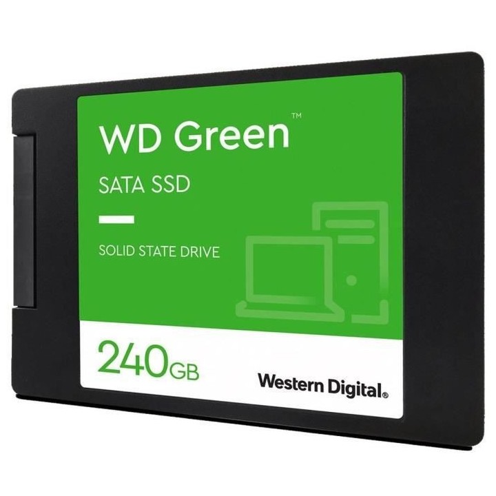 WESTERN DIGITAL - Green - Disque SSD Interne - 240 Go - 2,5 - WDS240G3