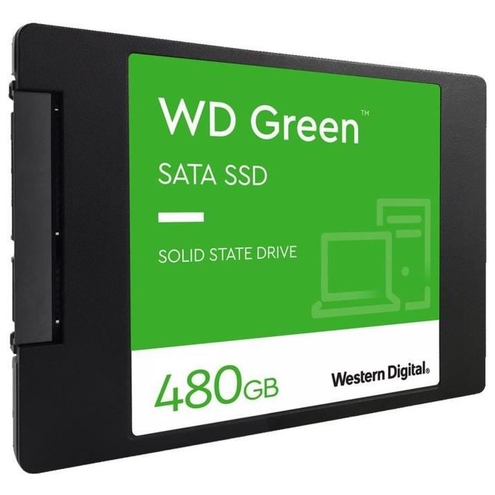 WESTERN DIGITAL - Green - Disque SSD Interne - 480 Go - 2,5 - WDS480G3