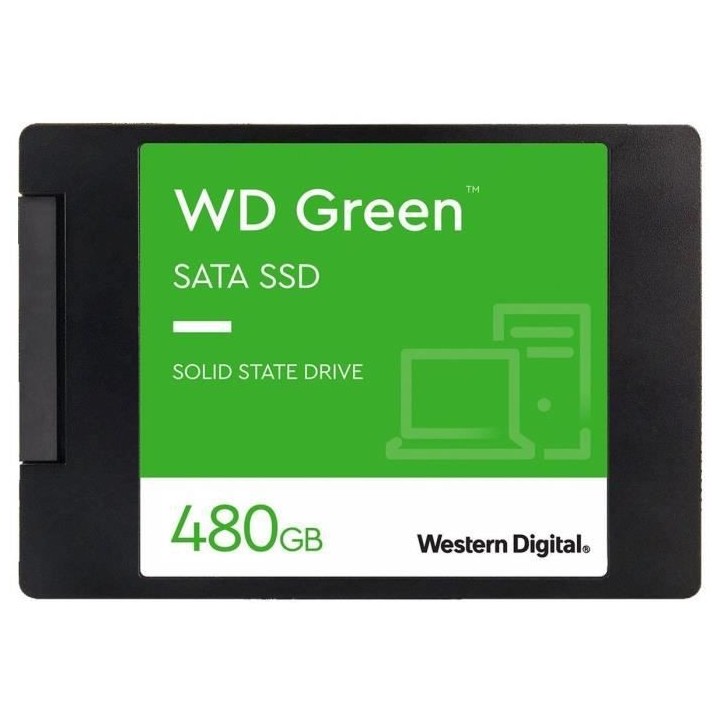 WESTERN DIGITAL - Green - Disque SSD Interne - 480 Go - 2,5 - WDS480G3
