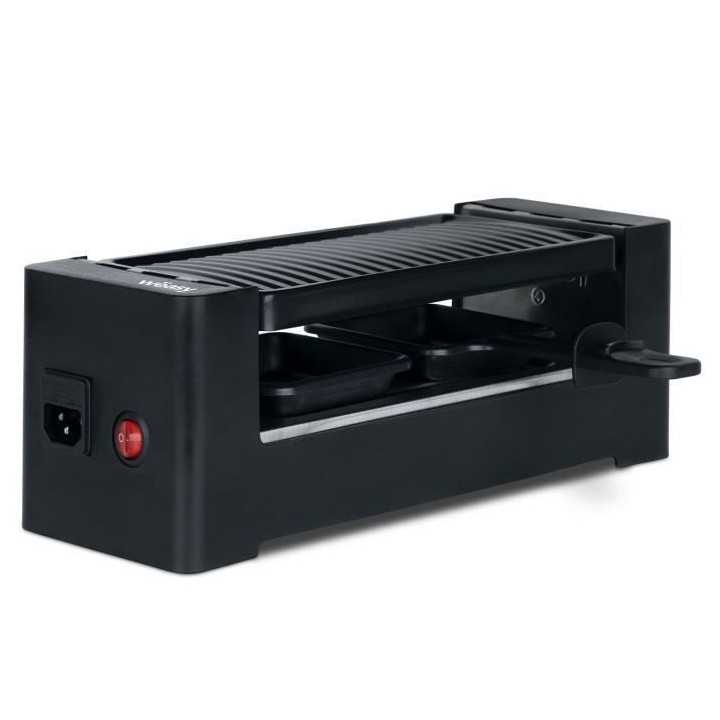 WEASY TIK12 Raclette noire connectable 2 personnes - Grill - 400W - Re
