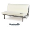 DUNLOPILLO Banquette BZ - Tissu Noir + 2 coussins noir - L 140 x P 99 x H 98 cmALICE