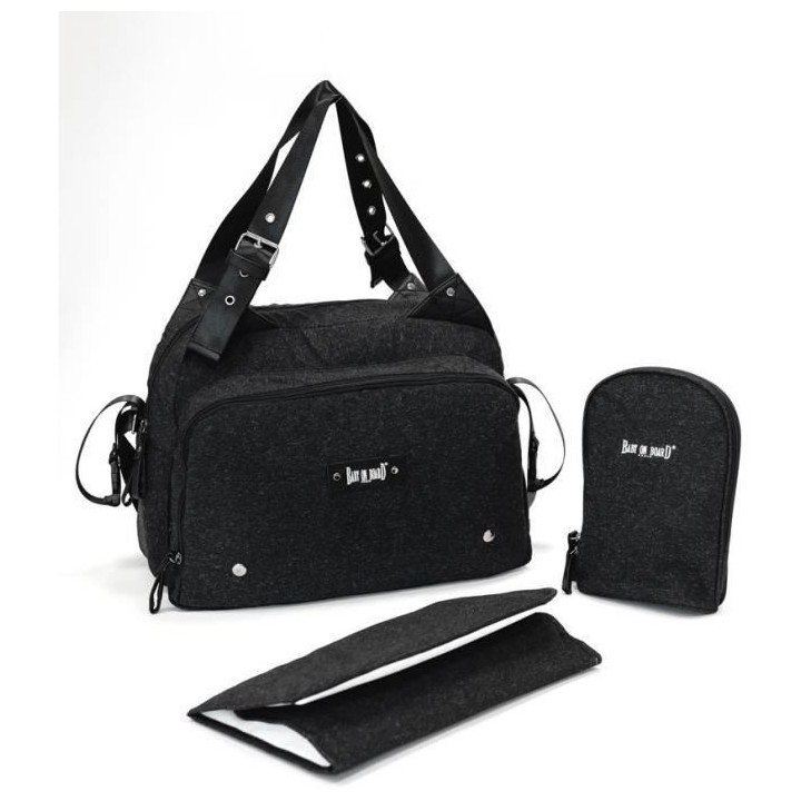BABY ON BOARD - Sac a langer - Titou Black Chine