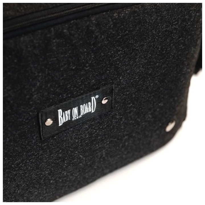 BABY ON BOARD - Sac a langer - Titou Black Chine