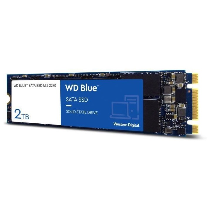 WD Disque dur Blue™ SSD - 3D Nand - Format M.2/2280 - 2To