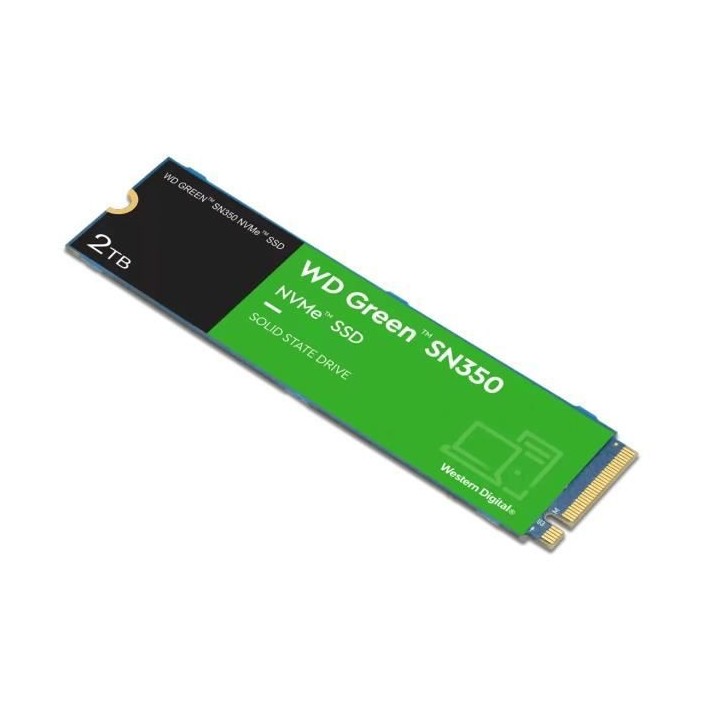 WESTERN DIGITAL - Green SN350 - Disque SSD Interne - 2 To - M.2 - WDS2