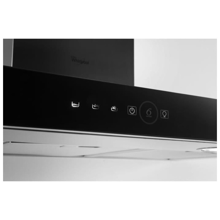 WHIRLPOOL AKR504IX-Hotte murale îlot-Evacuation / Recyclage-581 m3 ai