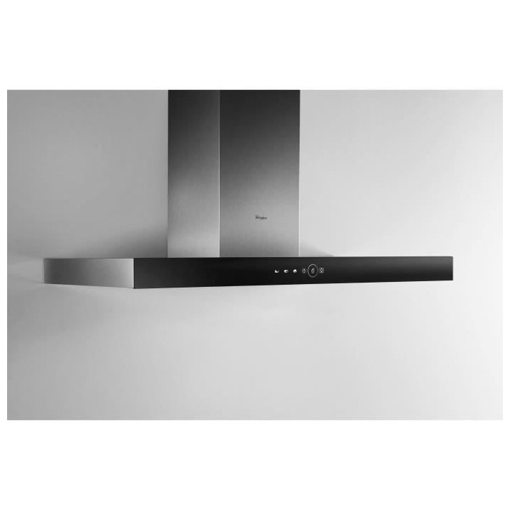 Hotte box décorative - WHIRLPOOL AKR759/1IX - Larg 90 cm - Evacuation