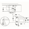 Micro-ondes encastrable - WHIRLPOOL AMW423IX - Gris - 22L - 37 cm x 18.7 cm