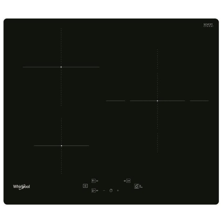 Whirlpool WSQ116NE table de cuisson induction - 4 foyers - 7200W - L 5