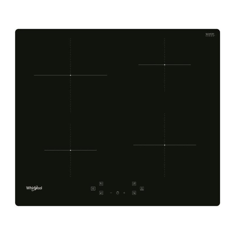 Plaque de cuisson induction - WHIRLPOOL 4 foyers -- L60 cm - WSQ4860NE