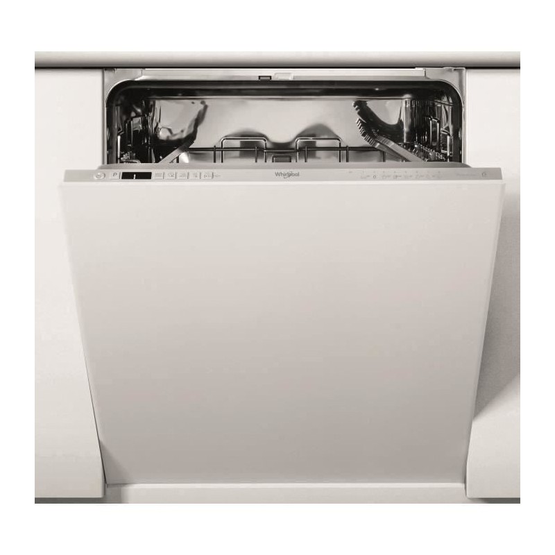 Lave-vaisselle tout intégrable WHIRLPOOL WIC3C34PE - 14 couverts - Induction - L60cm - 44dB - Blanc