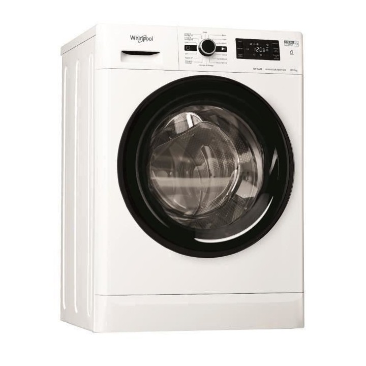 Lave-linge séchant WHIRLPOOL FWDGP861483BVFRN FreshCare - 8 / 6 kg -