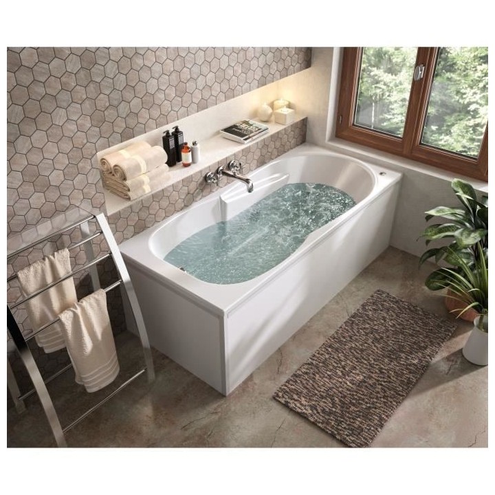 ALLIBERT BATH & DESIGN Baignoire balnéo rectangulaire BULEO 170 x 75