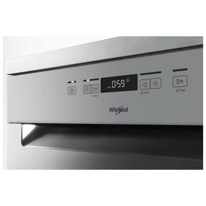 Lave-vaisselle pose libre WHIRLPOOL OWFC3C26X - 14 couverts - Inductio
