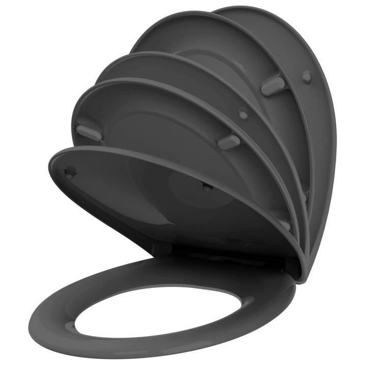 Abattant WC en thermodur - fermeture progressive et déclipsable FALLY