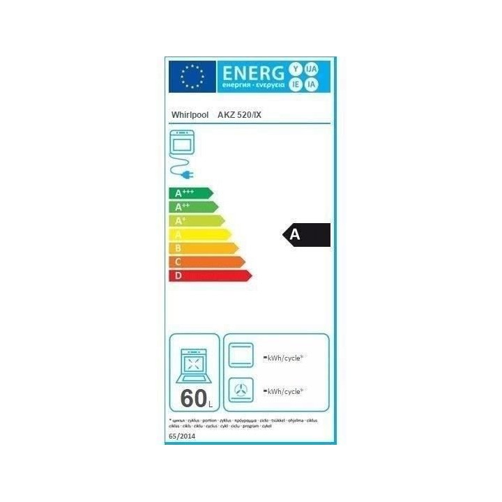WHIRLPOOL AKZ 520/IXPF - Four électrique encastrable - Chaleur tourna