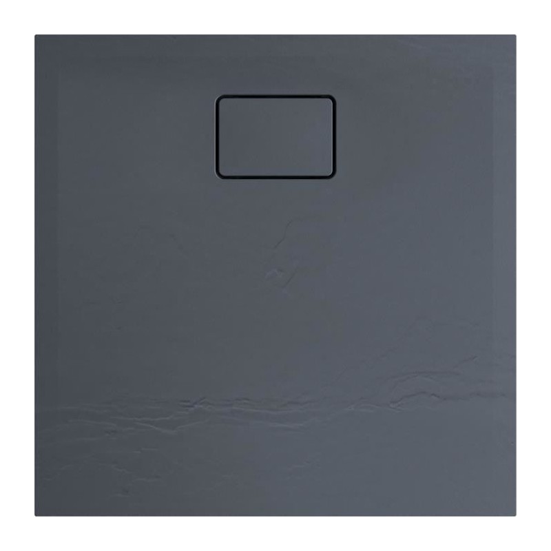 Receveur de douche effet pierre TERRENO 80 x 80 gris