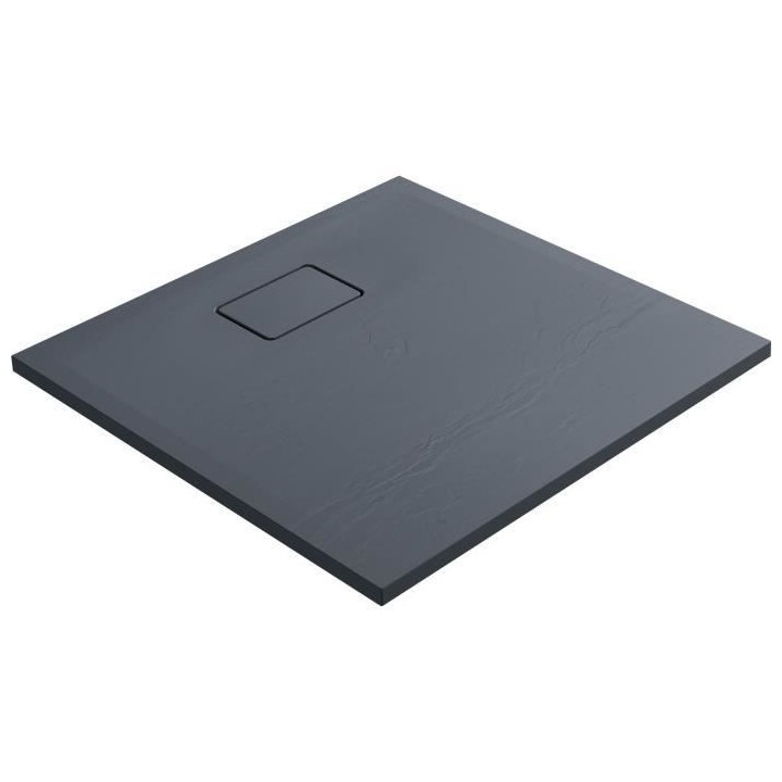 Receveur de douche effet pierre TERRENO 80 x 80 gris