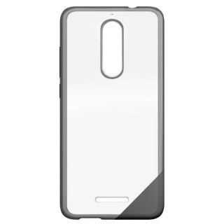 Coque Wiko View Protection Originale Rigide Transparent + Contour Soup