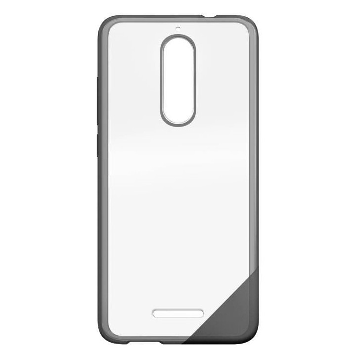 Coque Wiko View Protection Originale Rigide Transparent + Contour Soup