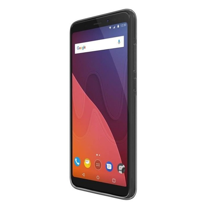 Coque Wiko View Protection Originale Rigide Transparent + Contour Soup