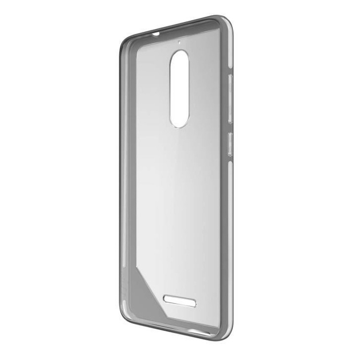 Coque Wiko View Protection Originale Rigide Transparent + Contour Soup