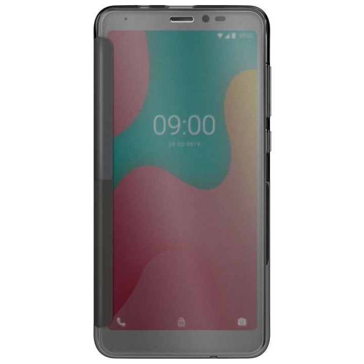 WIKO Etui Folio Easy Grise pour Wiko Y60