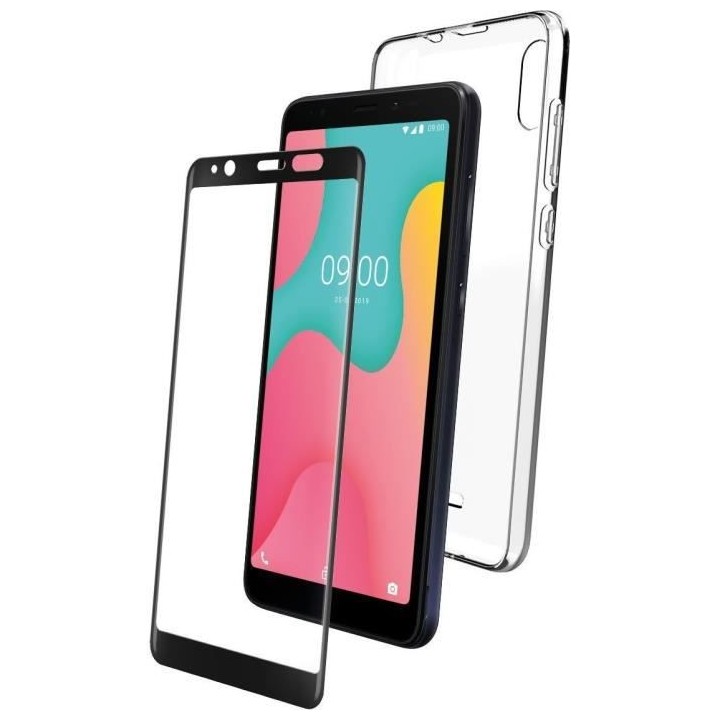 WIKO - PACK COQUE FLEXIBLE + VERRE TREMPE: WIKO Y60