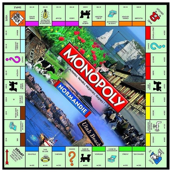 MONOPOLY Normandie - Jeu de societé - Version française