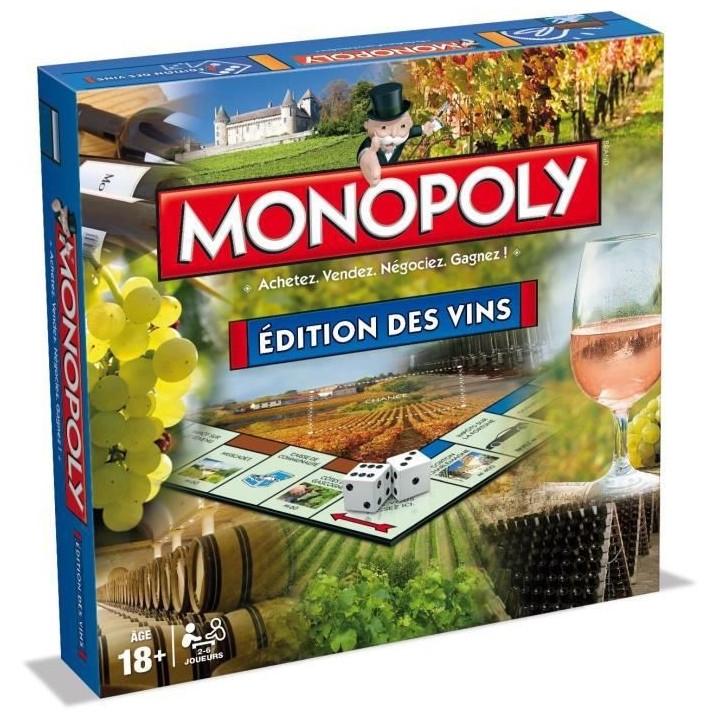 MONOPOLY - Editions des vins - Jeu de societé - Version française
