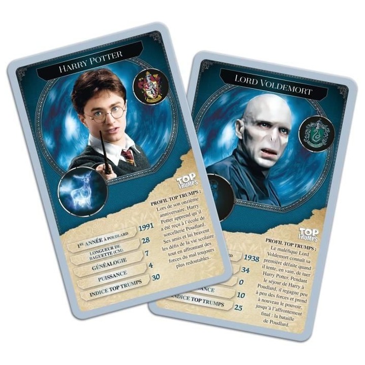 TOP TRUMPS - Harry Potter - Jeu de cartes - Version française
