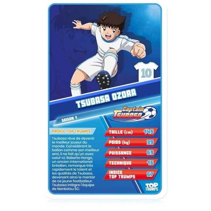 TOP TRUMPS CAPTAIN TSUBASA - Jeu de cartes