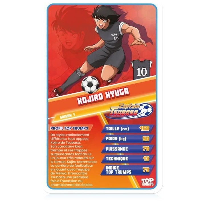 TOP TRUMPS CAPTAIN TSUBASA - Jeu de cartes