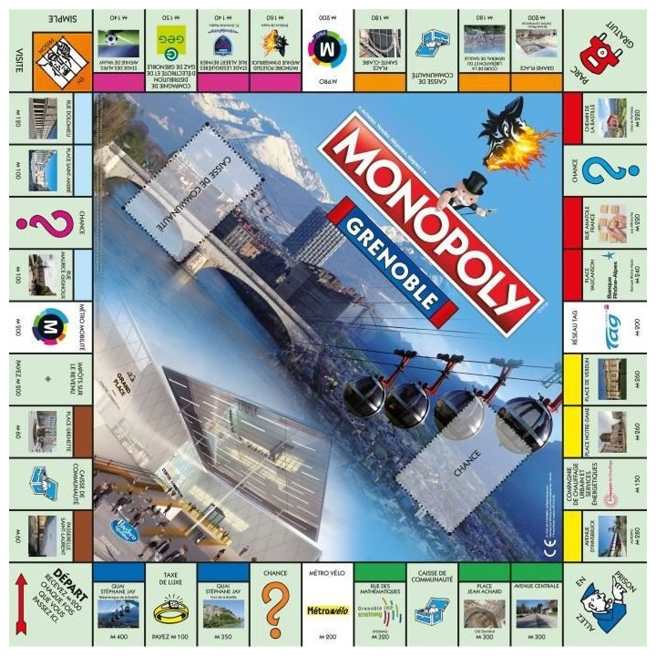 MONOPOLY Grenoble - Jeu de societé - Version française