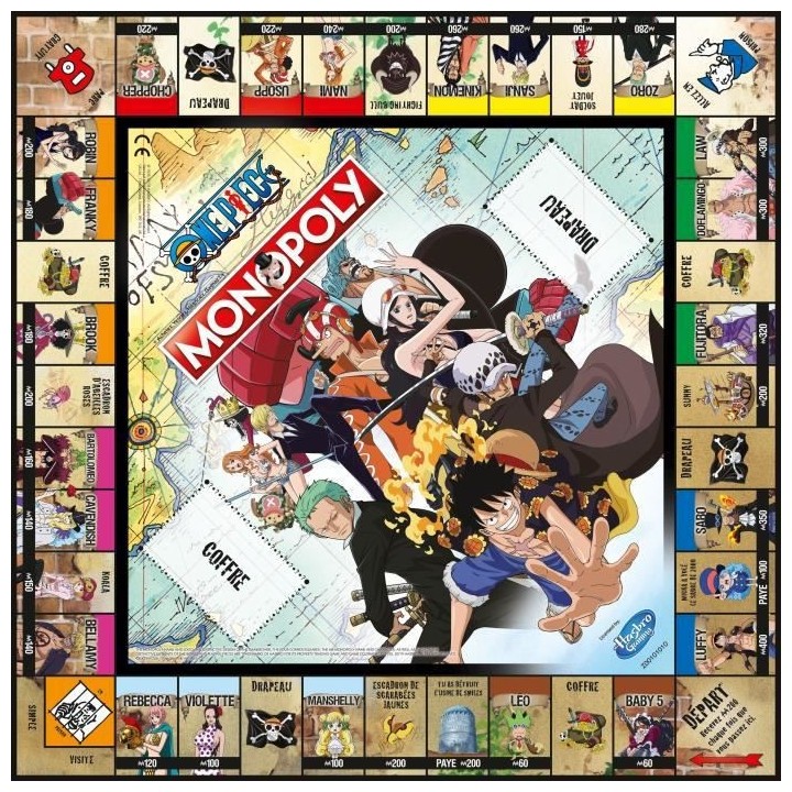 MONOPOLY One Piece - Jeu de société - Version française
