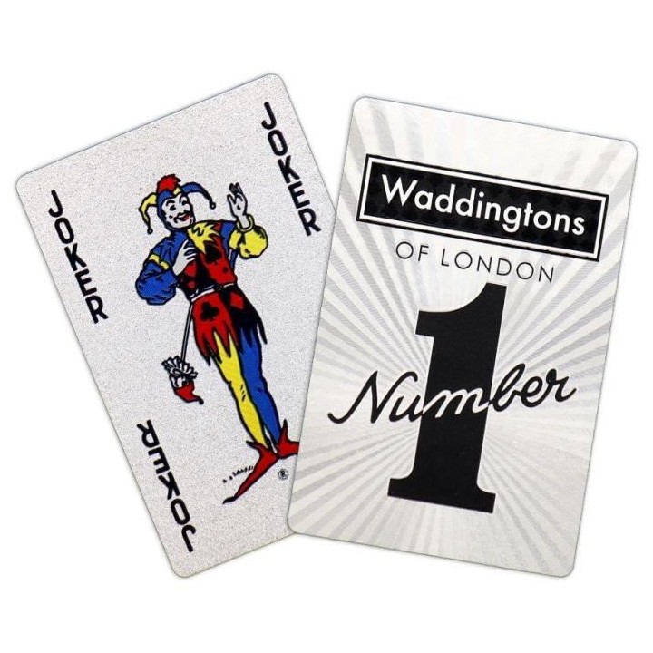 WINNING MOVES Jeu de 54 cartes Argent