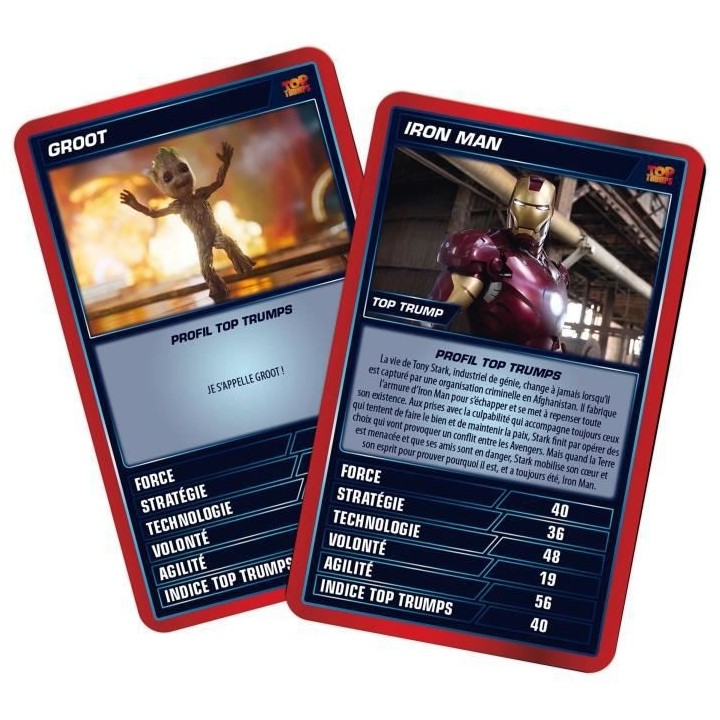MARVEL Jeu de cartes Top Trumps Cinematic Universe